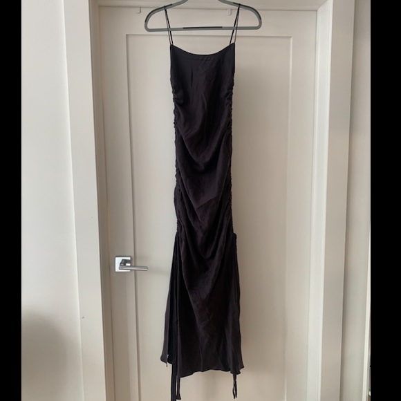 zimmermann ruched slip dress